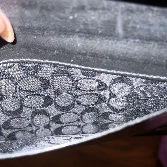 Coach Black Leather Card Holder - Picture 3 of 9